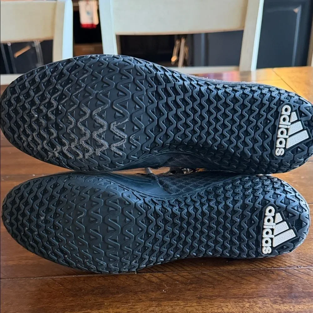 Adidas Mat Wizard 4 Adult Wrestling Shoes Carbon, Black